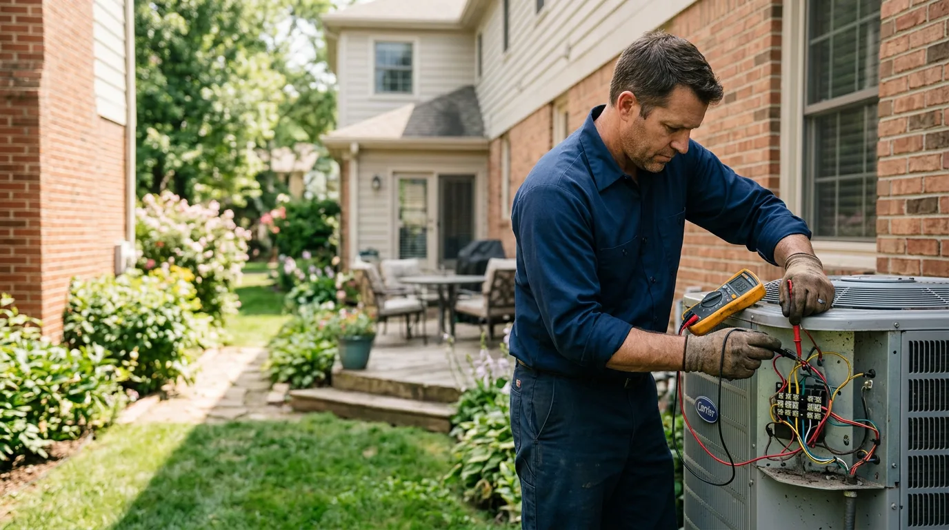 HVAC technician working near Benton, PA
